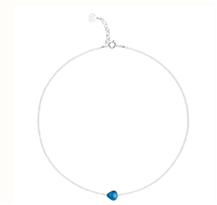 Collana Rosso Prezioso Donna Semino d'Amore in Argento 00405SE/B PROFONDO BLUE